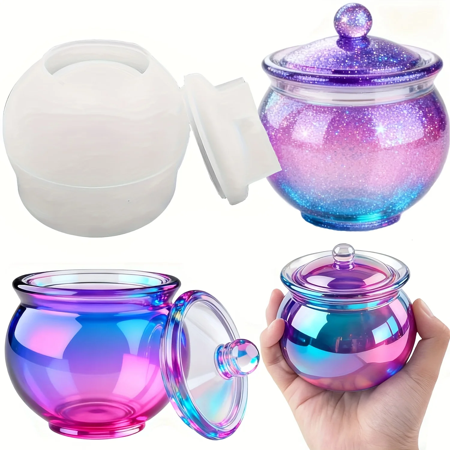 Resin Art Guide - 1 set of round resin can