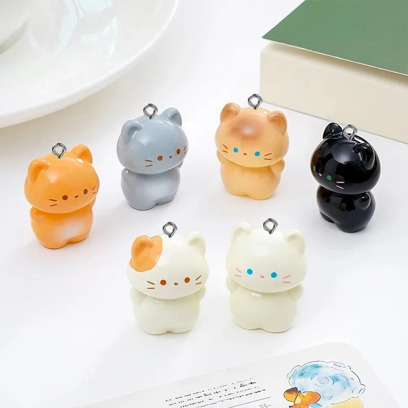 10 Pack Sweet 3D Standing Kitt - Resin Art Handmade recension och pris