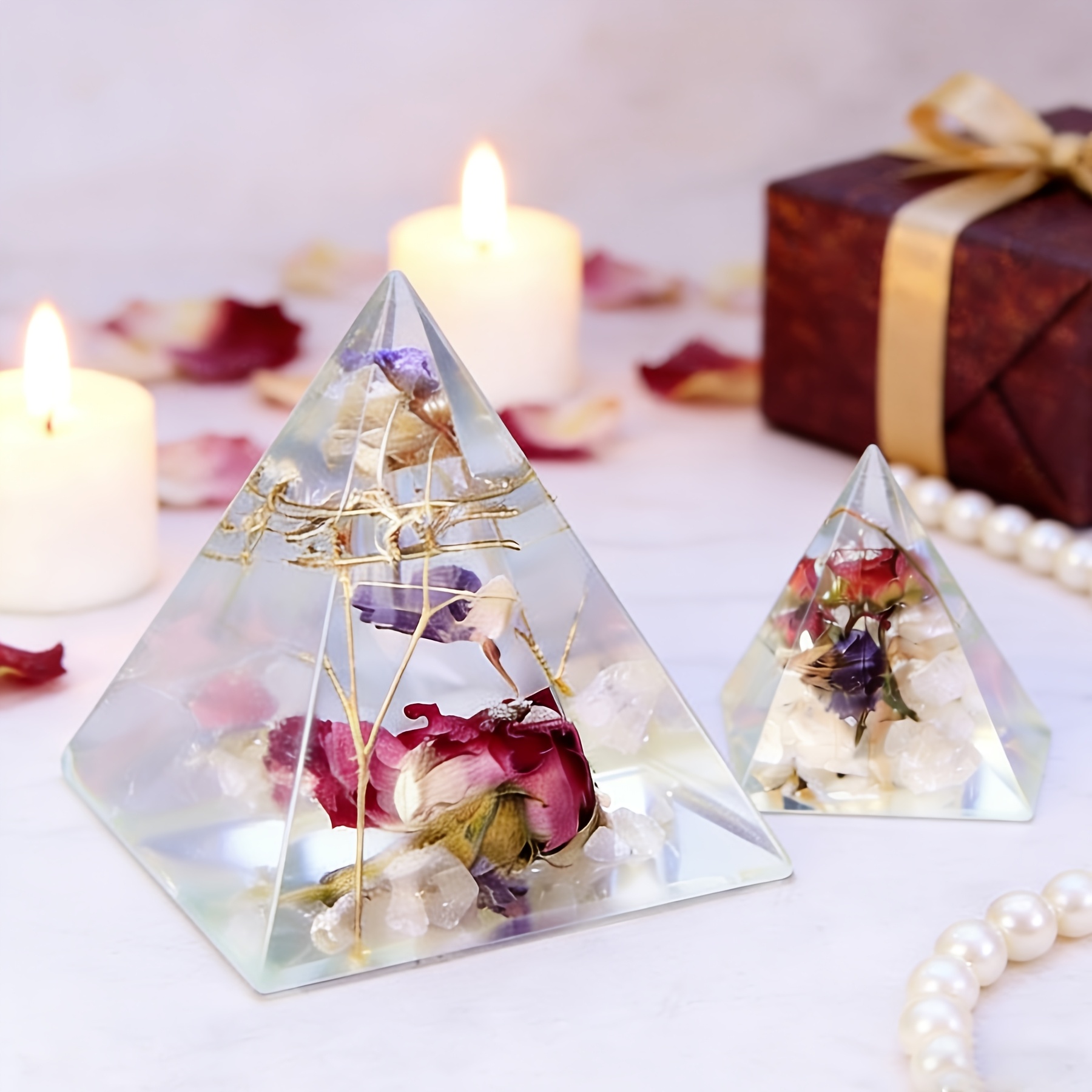 5pc - Pyramid Resin Molds of V - Resin Art Guide recension och pris