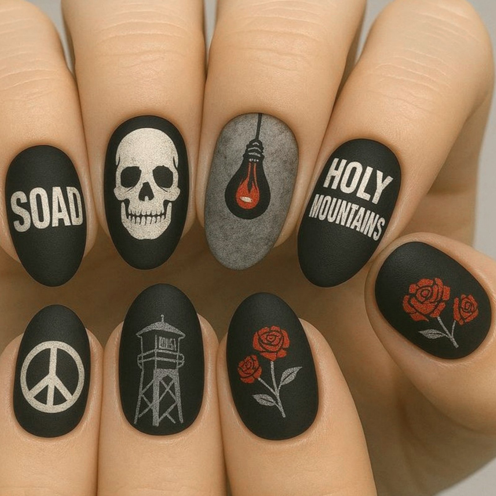 24pcs Press On Nails Resin Mat - Resin Art For Rose recension och pris