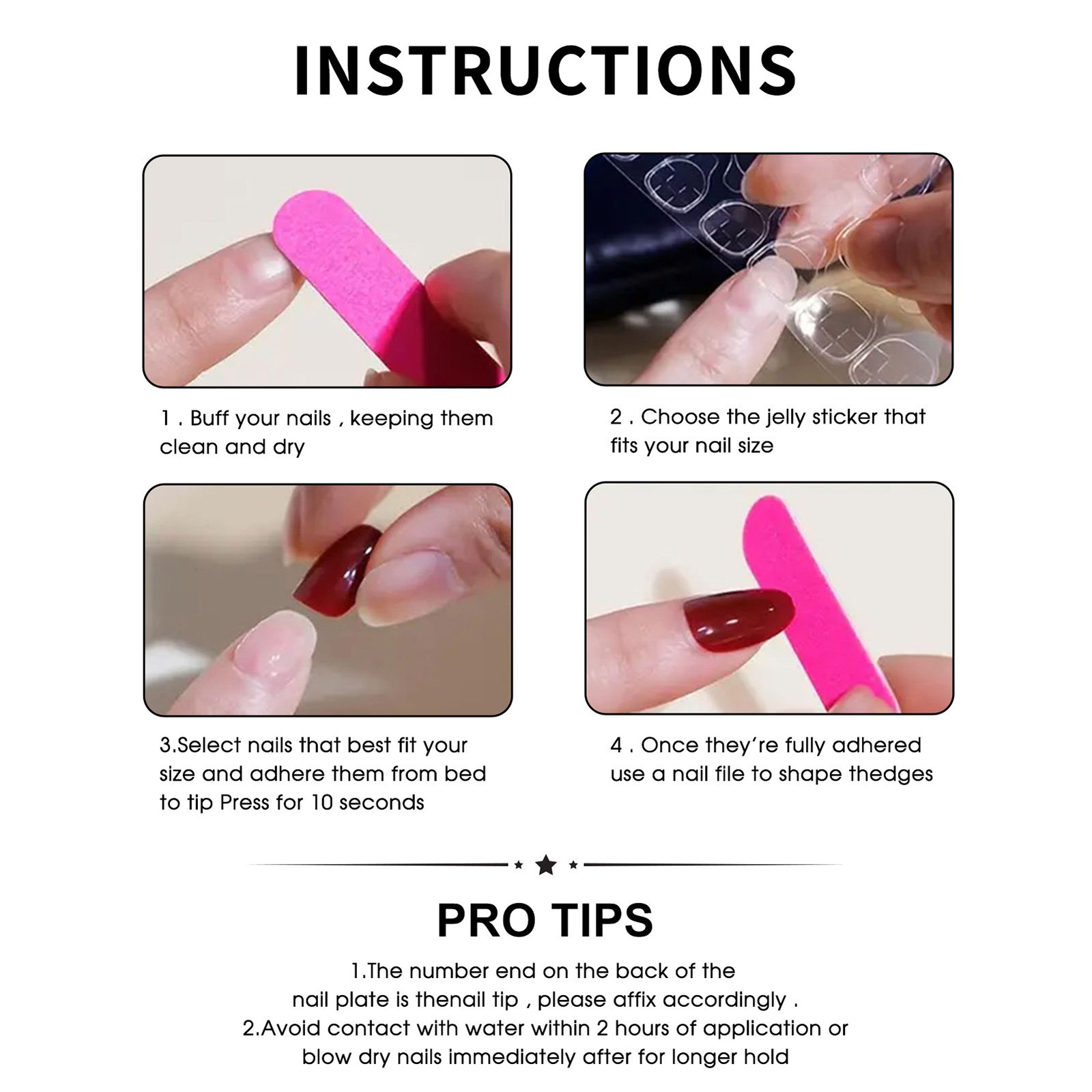 24pcs Press On Nails Resin Mat - Resin Art For Rose recension och pris