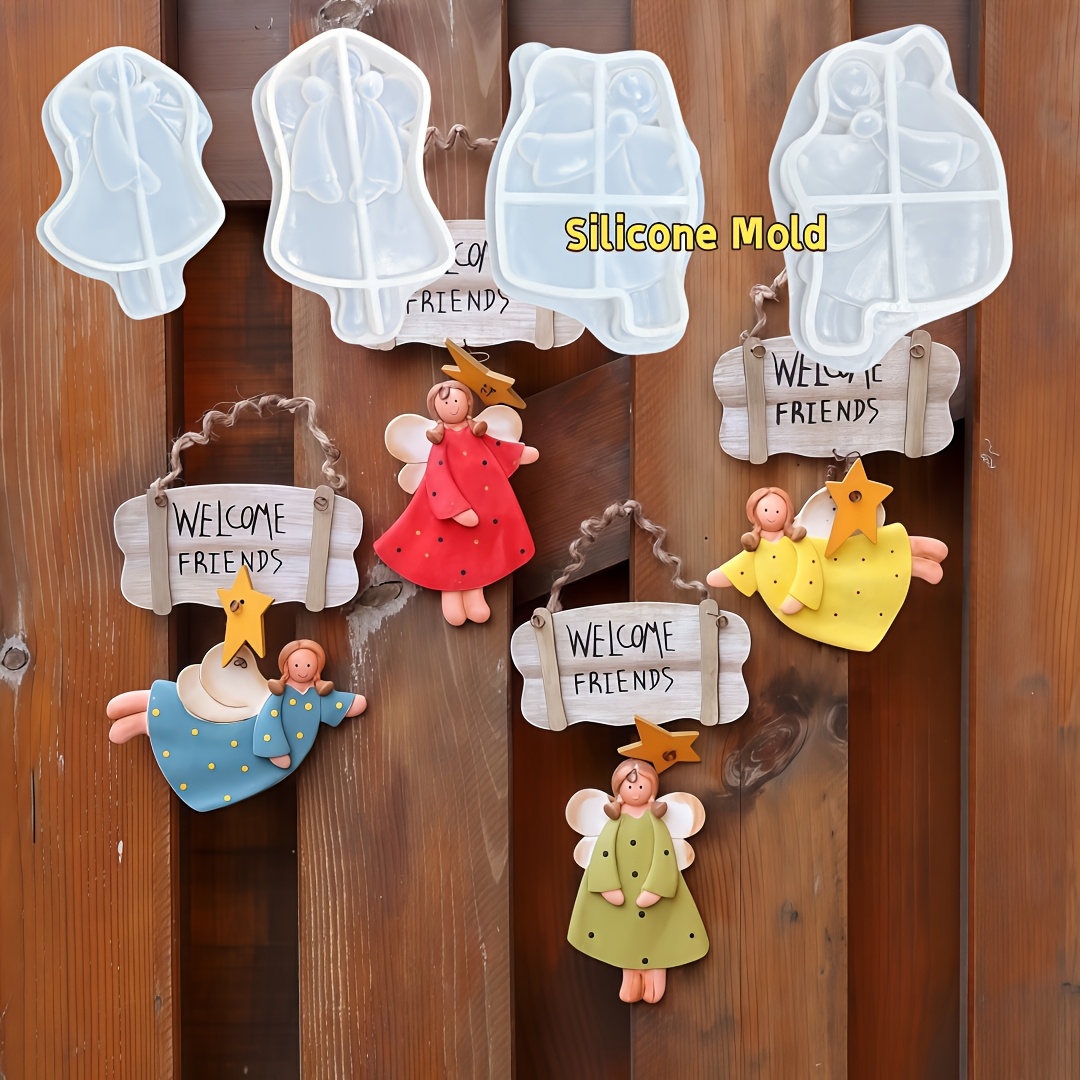 4pcs Angel Pendant Mold, Resin - Resin Art Things recension och pris