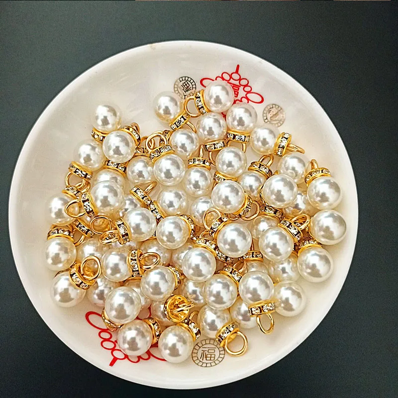 30Pcs Round Pearl Diamond Pend - Resin Art For Wedding Gift recension och pris