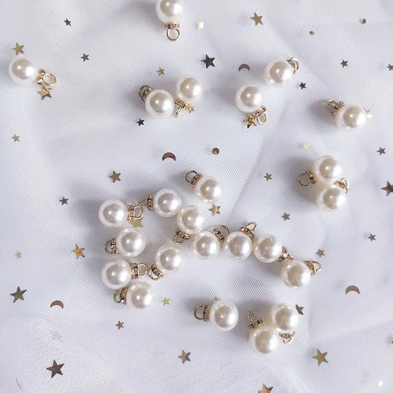 30Pcs Round Pearl Diamond Pend - Resin Art For Wedding Gift recension och pris