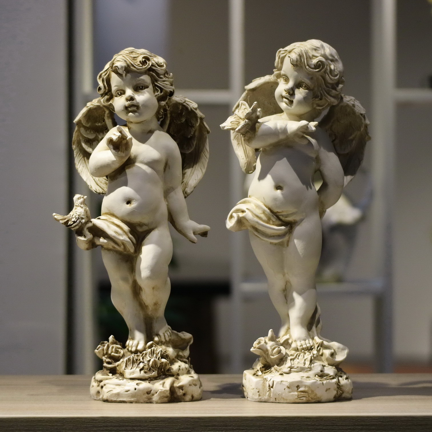 Retro Resin Angel Figurine 29c - Resin Art For Wedding Gift recension och pris