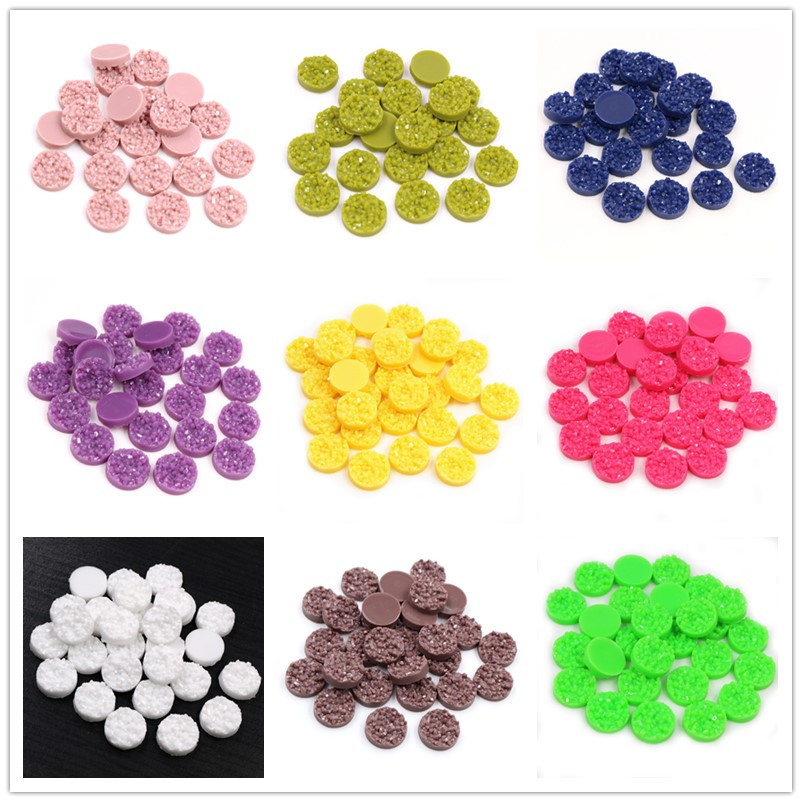 40pcs Resin Druzy Cabochons Do - Resin Art Handmade recension och pris