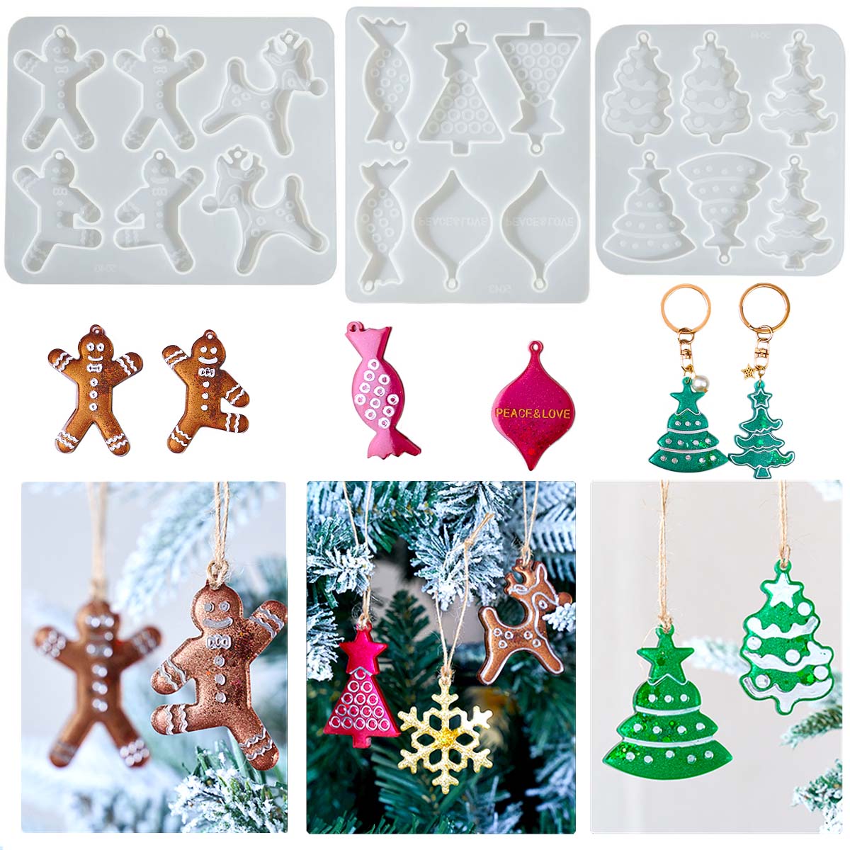 Christmas Series Earrings Pend - Resin Art Guide recension och pris