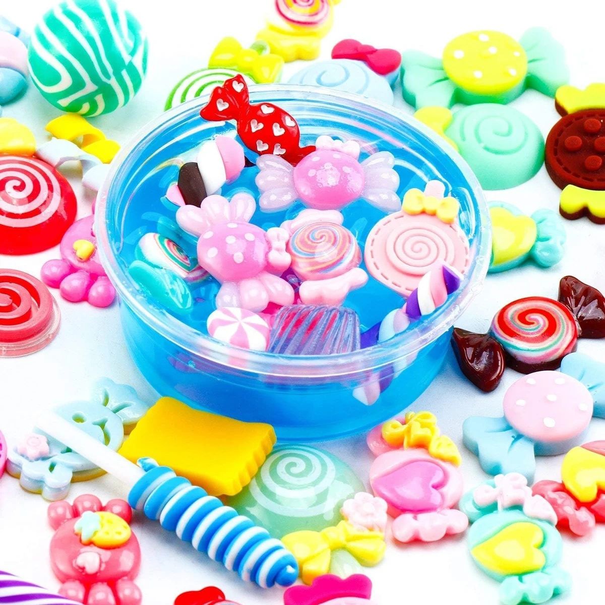 30pcs Random Candy Slime Charm - Resin Art Handmade recension och pris