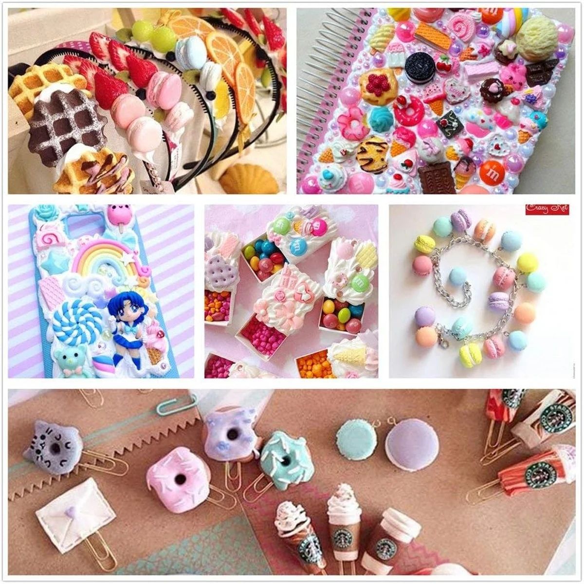 30pcs Random Candy Slime Charm - Resin Art Handmade recension och pris