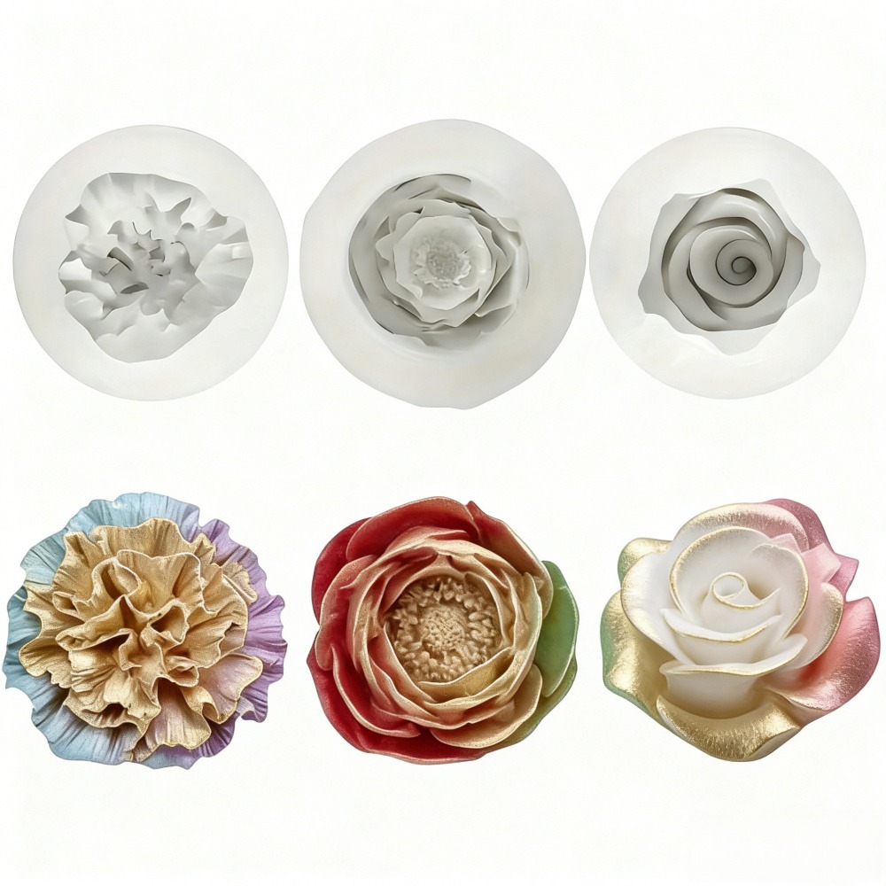 3-Piece Silicone Molds for Ros - Resin Art For Wedding Gift recension och pris