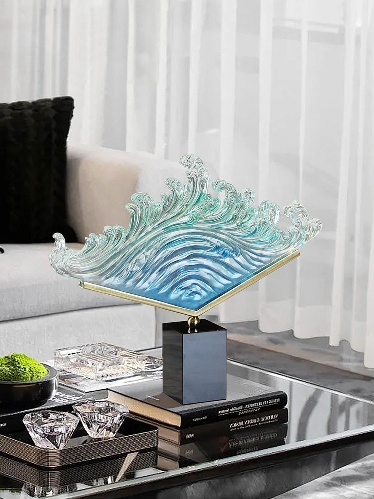Transparent Gradient Ocean Wav - Resin Art For Wedding Gift recension och pris