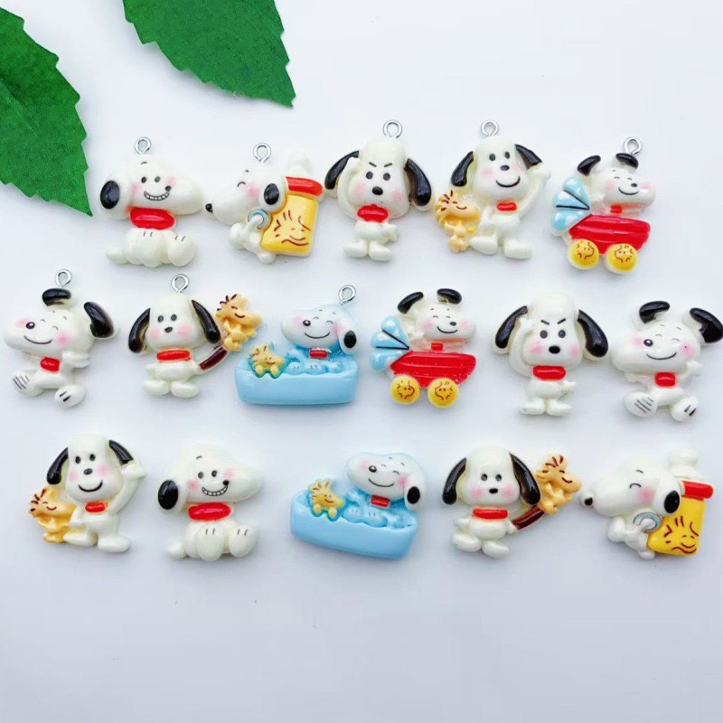 12pcs resin cartoon dog pendan - Resin Art Handmade recension och pris