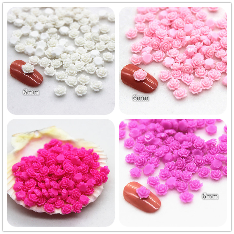 100pcs 6mm Resin Mini Rose Flo - Resin Art For Rose recension och pris