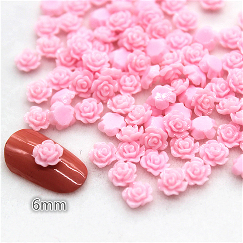 100pcs 6mm Resin Mini Rose Flo - Resin Art For Rose recension och pris