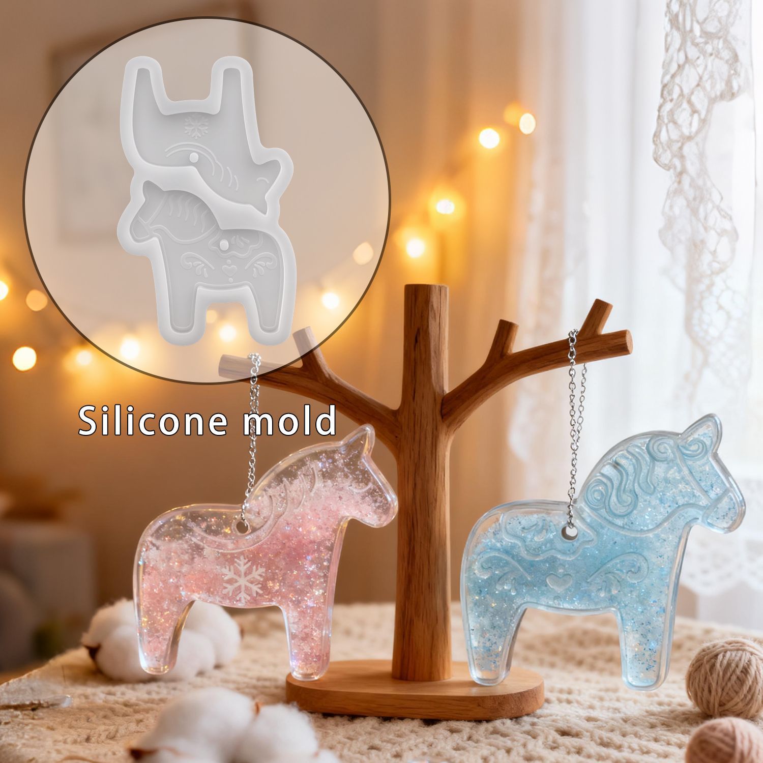 Dala Horse Silicone Molds DIY  - Resin Art Guide recension och pris