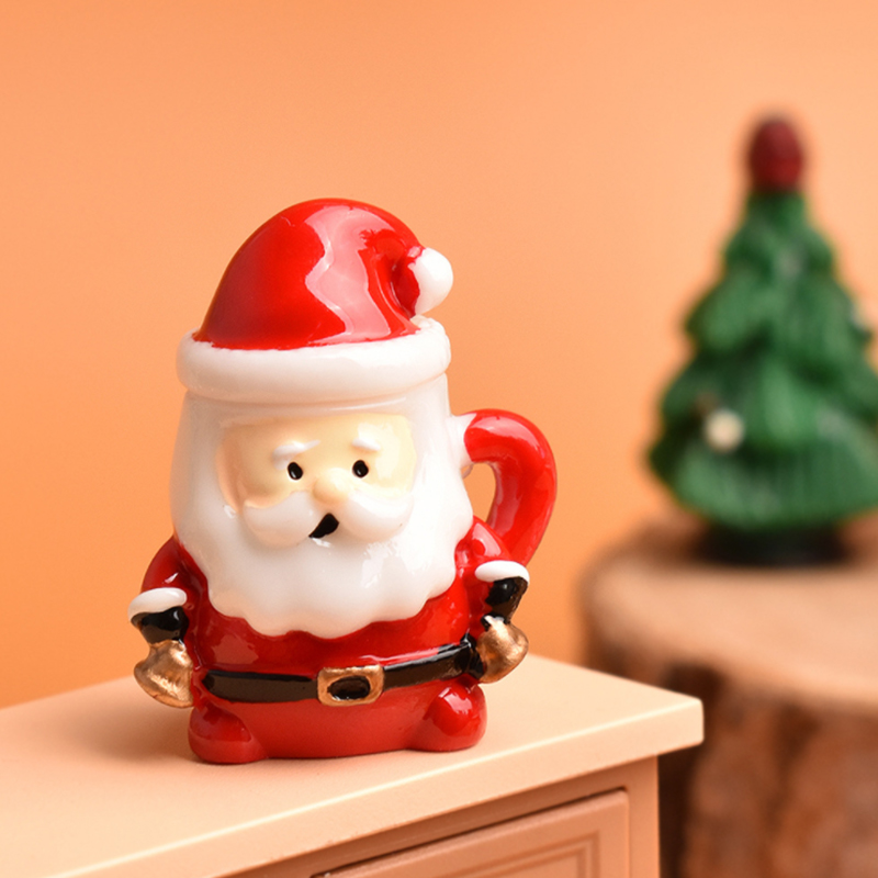 Mini Santa Teacup Ornament - R - Resin Art Handmade recension och pris
