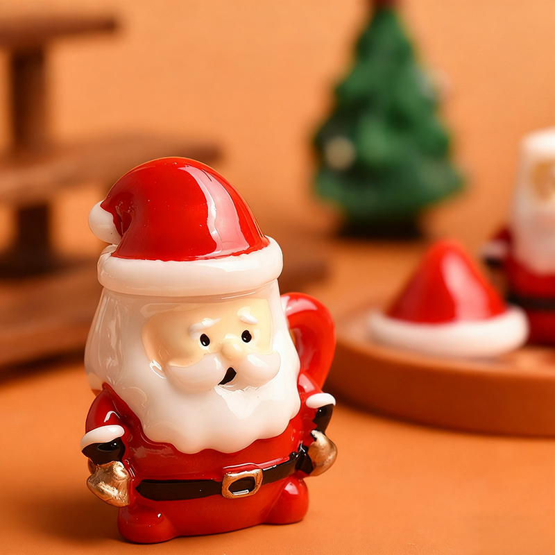 Mini Santa Teacup Ornament - R - Resin Art Handmade recension och pris