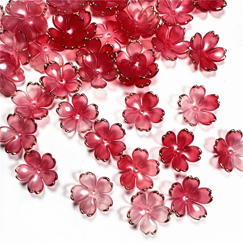 50pcs/lot 19mm Acrylic Cherry  - Resin Art Handmade recension och pris