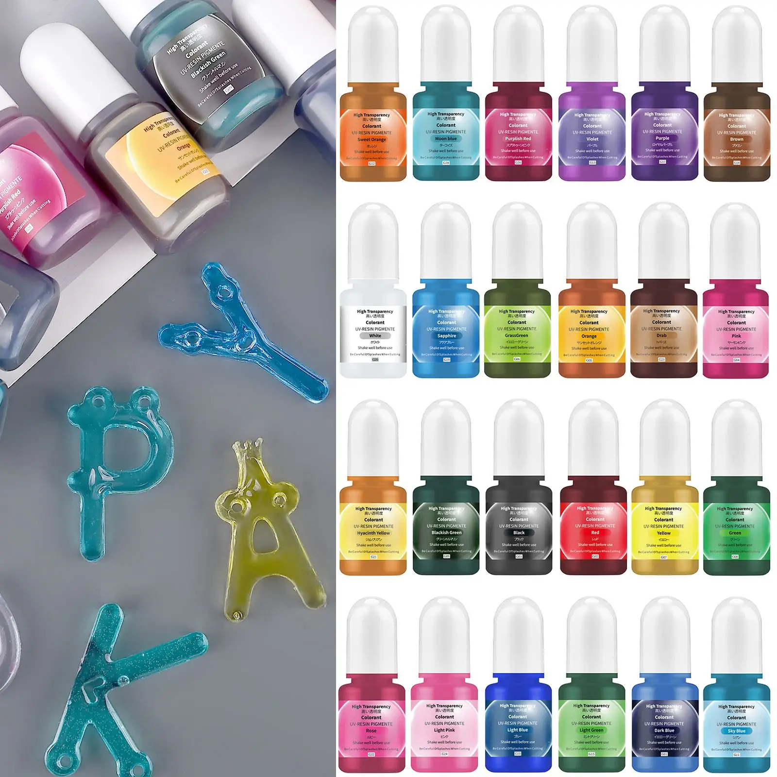 24Colors 5ml Epoxy Resin Pigme - Resin Dye Opaque recension och pris