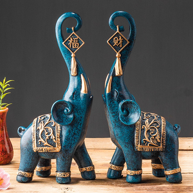 One Pair Chinese Style Lucky W - Resin Art For Wedding Gift recension och pris