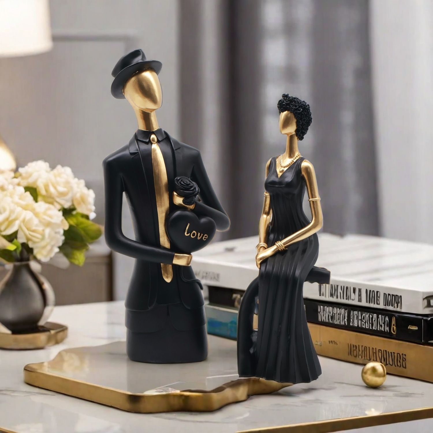 Decor Resin Sculpture Nordic D - Resin Art For Wedding Gift recension och pris