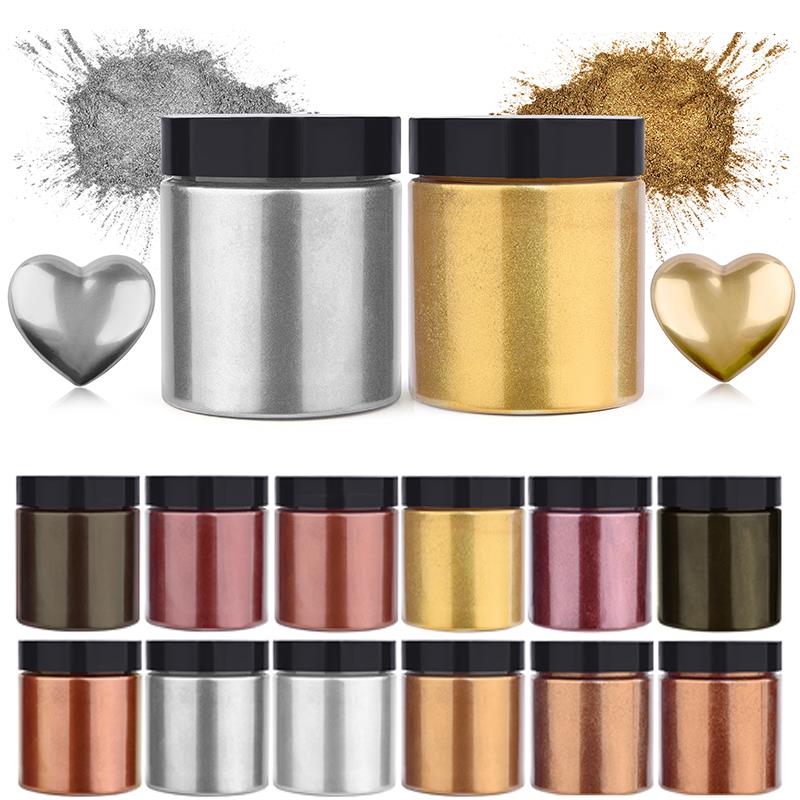 50g Shimmer Metallic Gold Silv - Resin Dye Opaque recension och pris