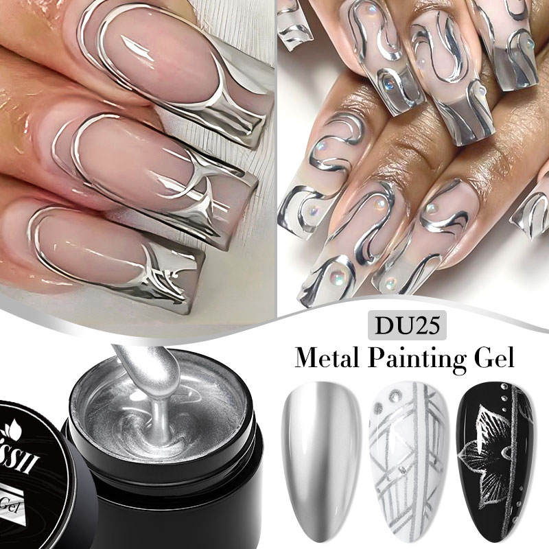 8ml Metal Painting Gel Nail Po - Resin Art For Rose recension och pris