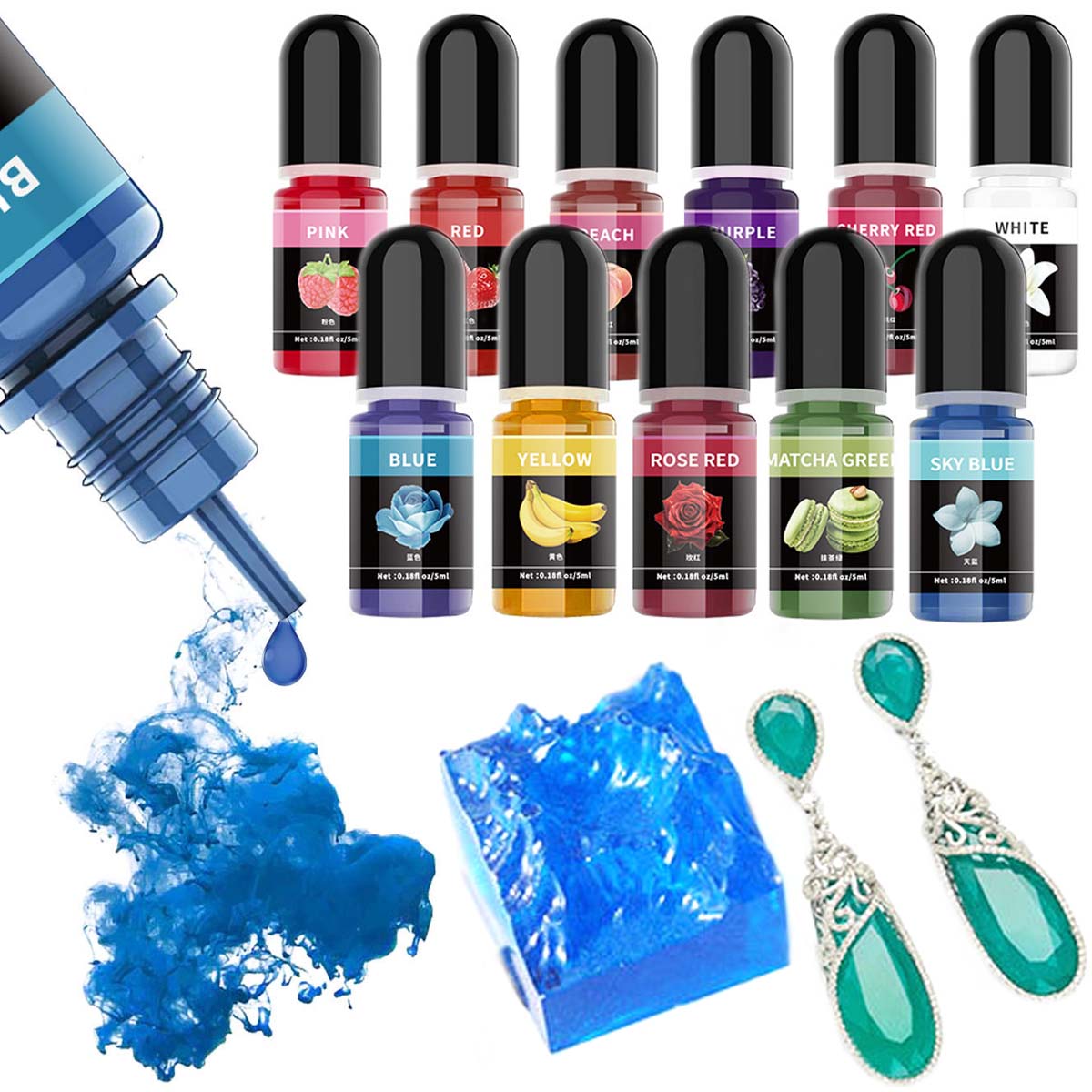 5ml/Bottle Epoxy Resin Pigment - Resin Dye Opaque recension och pris