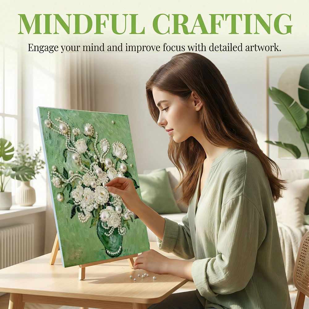 Huacan DIY Pearl Art Painting  - Resin Art For Rose recension och pris